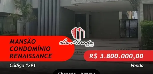 Casa de Condomínio com 5 Quartos à venda, 350m² no Chapada, Manaus