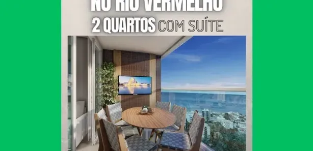 Apartamento com 2 Quartos à venda, 57m² no Rio Vermelho, Salvador