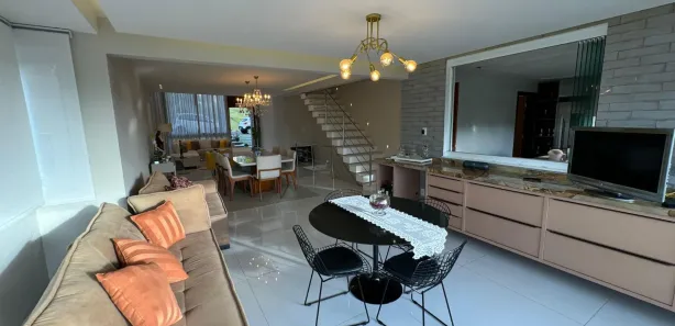 Casa de Condomínio com 3 Quartos para venda ou aluguel, 380m² no Alphaville (Abrantes), Camaçari