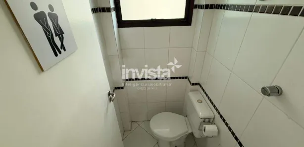 Sala Comercial com 1 Quarto para alugar, 80m² no Macuco, Santos