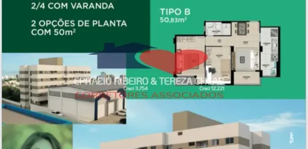Apartamento com 2 Quartos à venda, 50m² no Itapuã, Salvador
