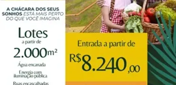 Fazenda/Sítio à venda, 2000m² no Joanápolis, Anápolis