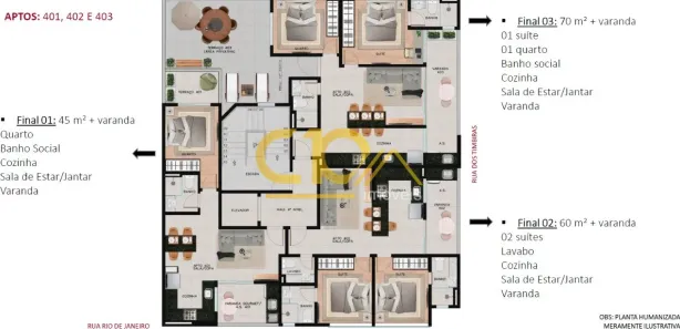 Apartamento com 2 Quartos à venda, 60m² no Lourdes, Belo Horizonte