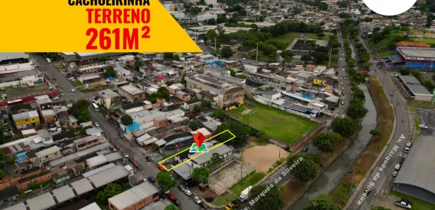 Lote/Terreno à venda, 261m² no Cachoeirinha, Manaus