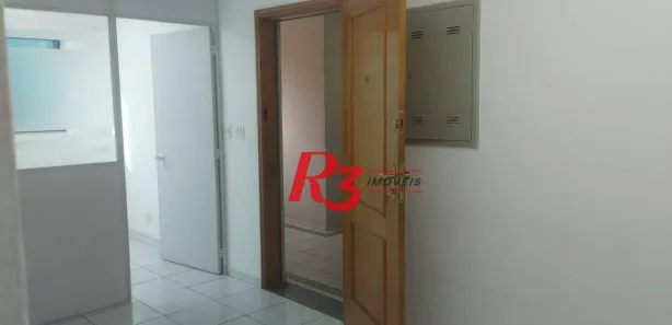 Sala Comercial para alugar, 115m² no Gonzaga, Santos