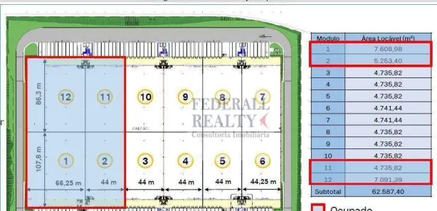 Galpão/Depósito/Armazém para alugar, 4741m² no Parque Industrial de Betim, Betim