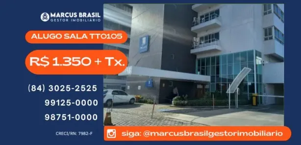 Sala Comercial para alugar, 31m² no Lagoa Nova, Natal