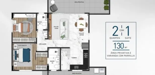 Apartamento com 2 Quartos à venda, 35m² no São Lucas, Belo Horizonte