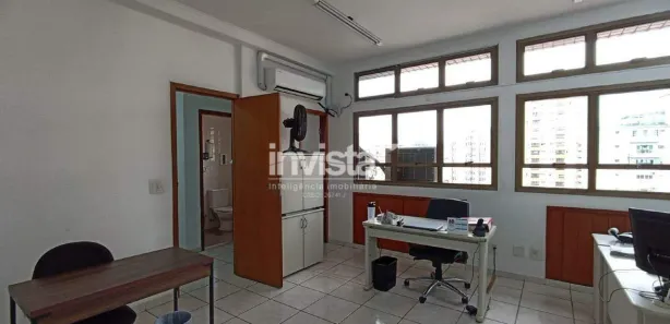 Sala Comercial para alugar, 44m² no Boqueirão, Santos