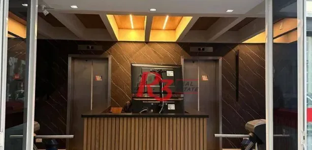 Sala Comercial com 2 Quartos para venda ou aluguel, 110m² no Centro, Santos