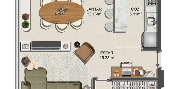 Apartamento com 1 Quarto à venda, 38m² no Graça, Salvador