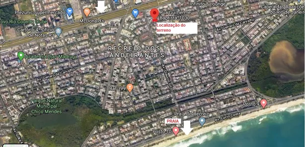 Lote/Terreno à venda, 578m² no Recreio dos Bandeirantes, Rio de Janeiro