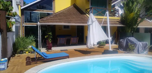 Casa de Condomínio com 7 Quartos para venda ou aluguel, 580m² no Condomínio Ilha Mar, Vera Cruz