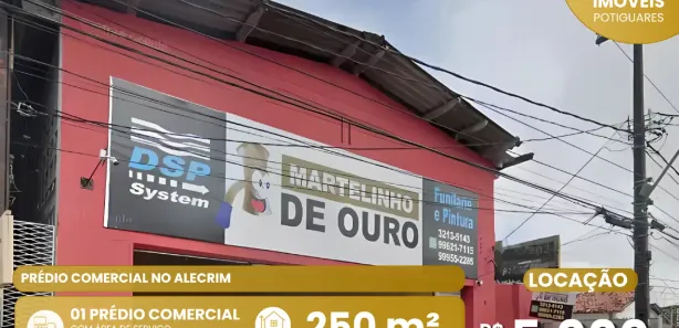 Prédio Comercial para alugar, 250m² no Lagoa Seca, Natal
