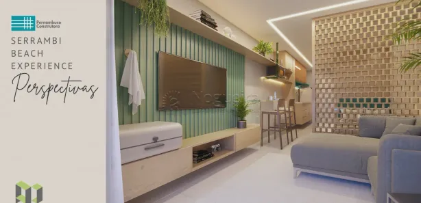 Apartamento com 1 Quarto à venda, 31m² no Ponta de Serrambi, Ipojuca