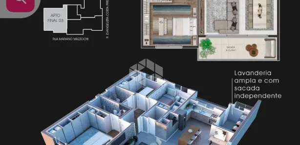 Apartamento com 2 Quartos à venda, 92m² no Cruzeiro, Caxias do Sul