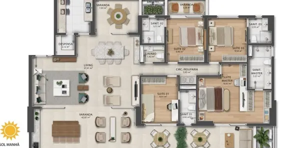 Apartamento com 4 Quartos à venda, 222m² no Pituba, Salvador