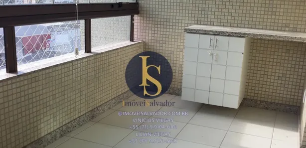 Apartamento com 3 Quartos para alugar, 130m² no Canela, Salvador
