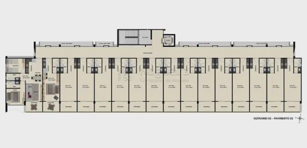 Apartamento com 1 Quarto à venda, 31m² no Ponta de Serrambi, Ipojuca