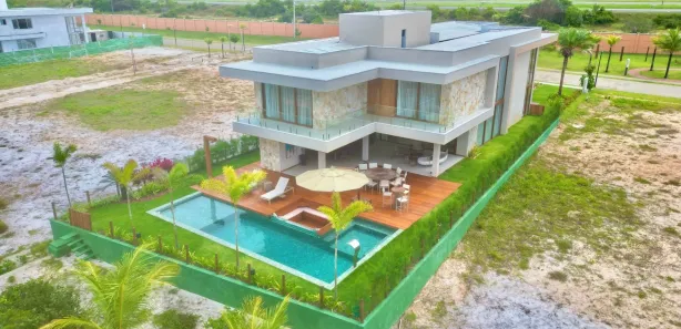 Casa de Condomínio com 6 Quartos para alugar, 564m² no Barra do Jacuípe, Camaçari