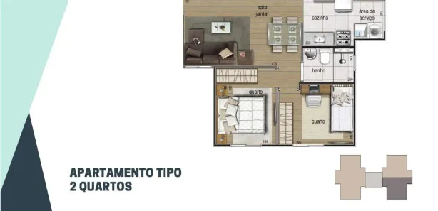 Apartamento com 2 Quartos à venda, 43m² no Diamante (Barreiro), Belo Horizonte