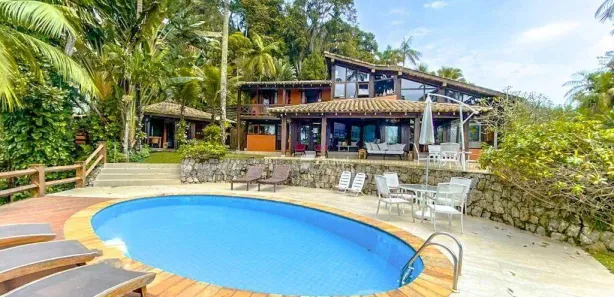 Casa de Condomínio com 6 Quartos para venda ou aluguel, 400m² no Balneario Praia do Perequê, Guarujá