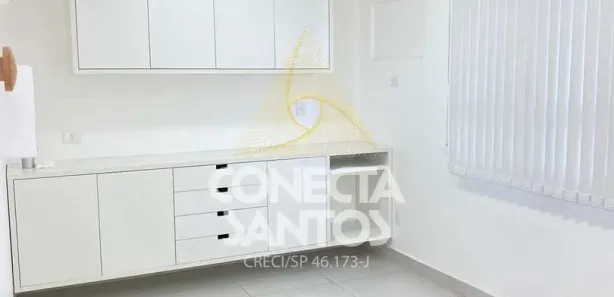 Sala Comercial para alugar, 80m² no Macuco, Santos