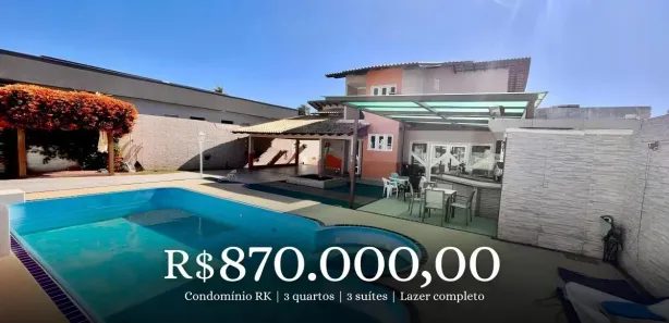 Casa de Condomínio com 3 Quartos à venda, 325m² no Região dos Lagos, Brasília