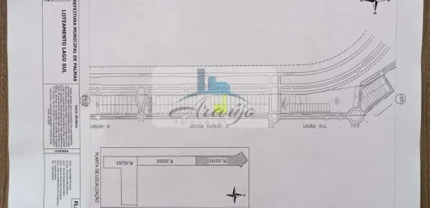 Lote/Terreno à venda, 2000m² no Loteamento Lago Sul (Taquaralto), Palmas