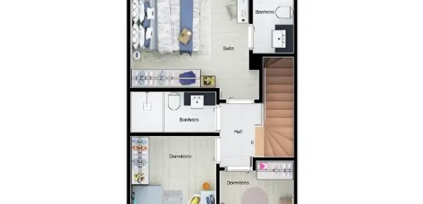 Sobrado com 3 Quartos à venda, 91m² no Jardim Las Palmas, Guarujá