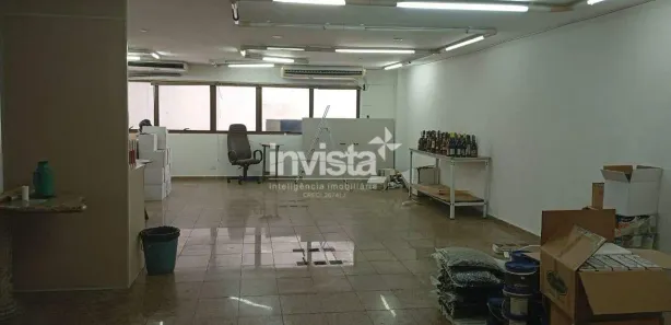 Sala Comercial para alugar, 115m² no Centro, Santos