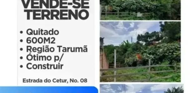 Lote/Terreno à venda, 600m² no Tarumã, Manaus