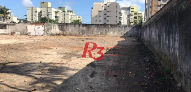 Lote/Terreno para alugar, 2244m² no Balneário Praia do Pernambuco, Guarujá