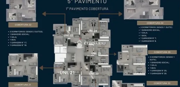 Cobertura com 3 Quartos à venda, 121m² no , Matinhos