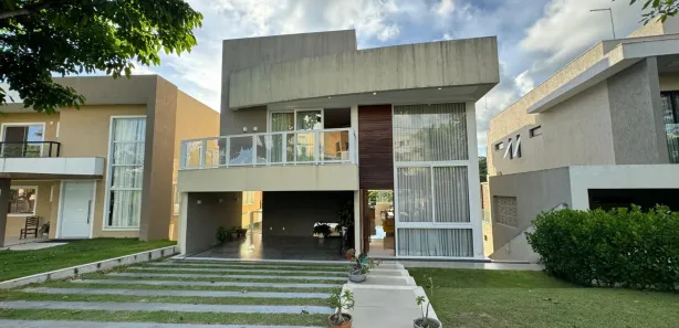 Casa de Condomínio com 3 Quartos para venda ou aluguel, 380m² no Alphaville (Abrantes), Camaçari
