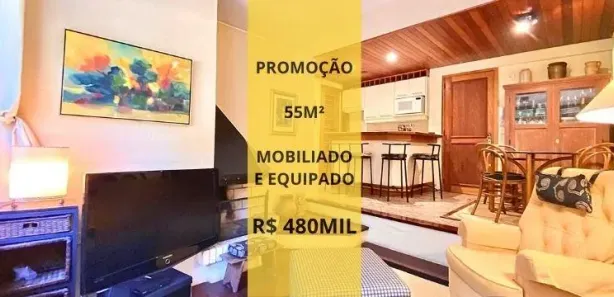 Apartamento com 1 Quarto à venda, 55m² no Planalto, Gramado
