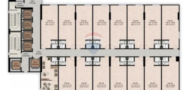 Sala Comercial à venda, 35m² no Boa Vista, Recife