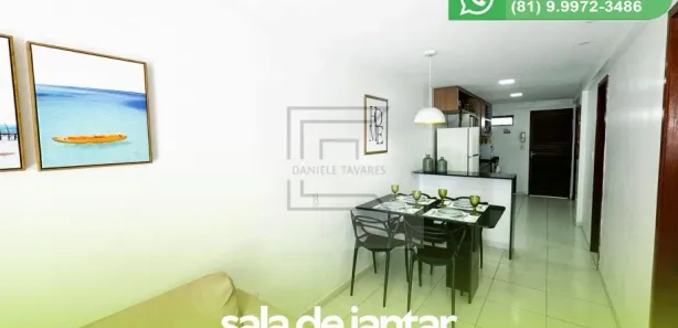 Apartamento com 2 Quartos à venda, 50m² no Porto de Galinhas, Ipojuca