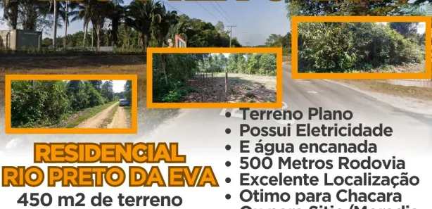 Lote/Terreno à venda, 450m² no , Rio Preto da Eva