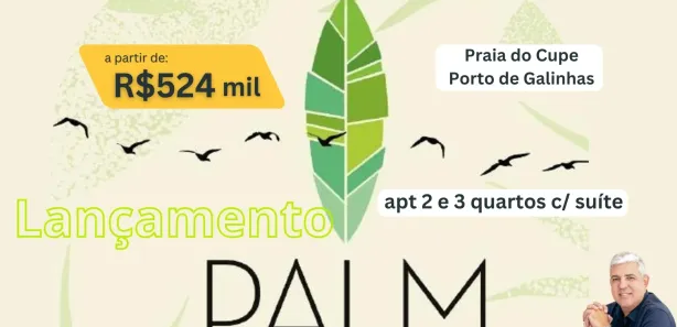 Apartamento com 2 Quartos à venda, 58m² no Porto de Galinhas, Ipojuca