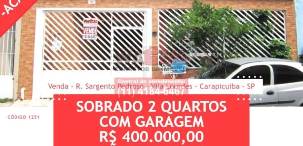 Sobrado com 2 Quartos à venda, 138m² no Vila Lourdes, Carapicuíba