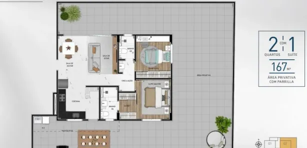 Apartamento com 2 Quartos à venda, 63m² no São Lucas, Belo Horizonte