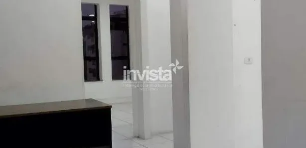 Sala Comercial com 1 Quarto para alugar, 44m² no Embaré, Santos