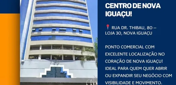 Ponto Comercial para alugar, 32m² no Centro, Nova Iguaçu