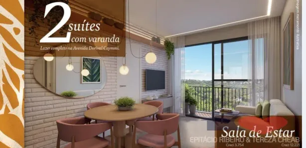 Apartamento com 2 Quartos à venda, 48m² no Itapuã, Salvador