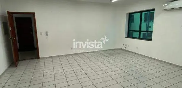 Sala Comercial para alugar, 35m² no Macuco, Santos