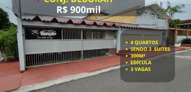 Casa com 4 Quartos à venda, 300m² no Dom Pedro I, Manaus