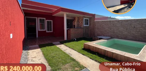 Casa com 2 Quartos à venda, 70m² no Unamar (Tamoios), Cabo Frio