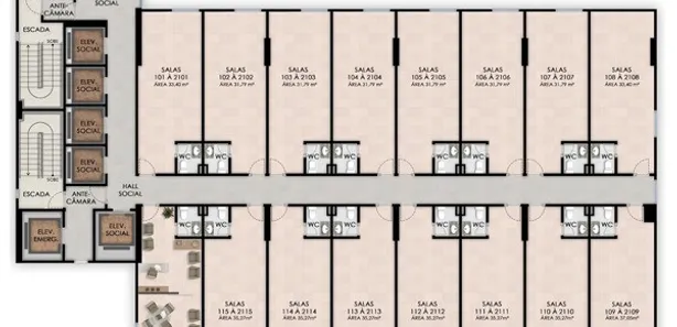 Sala Comercial à venda, 37m² no Boa Vista, Recife