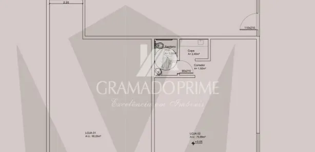Sala Comercial à venda, 113m² no Centro, Gramado